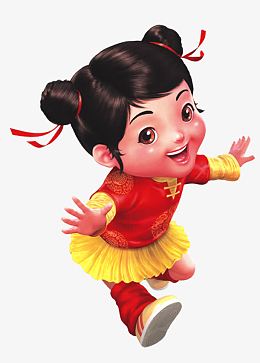 可爱福娃女孩图片
