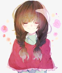 穿粉衣的日本漫画人物