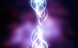 紫色发光背景白色线第