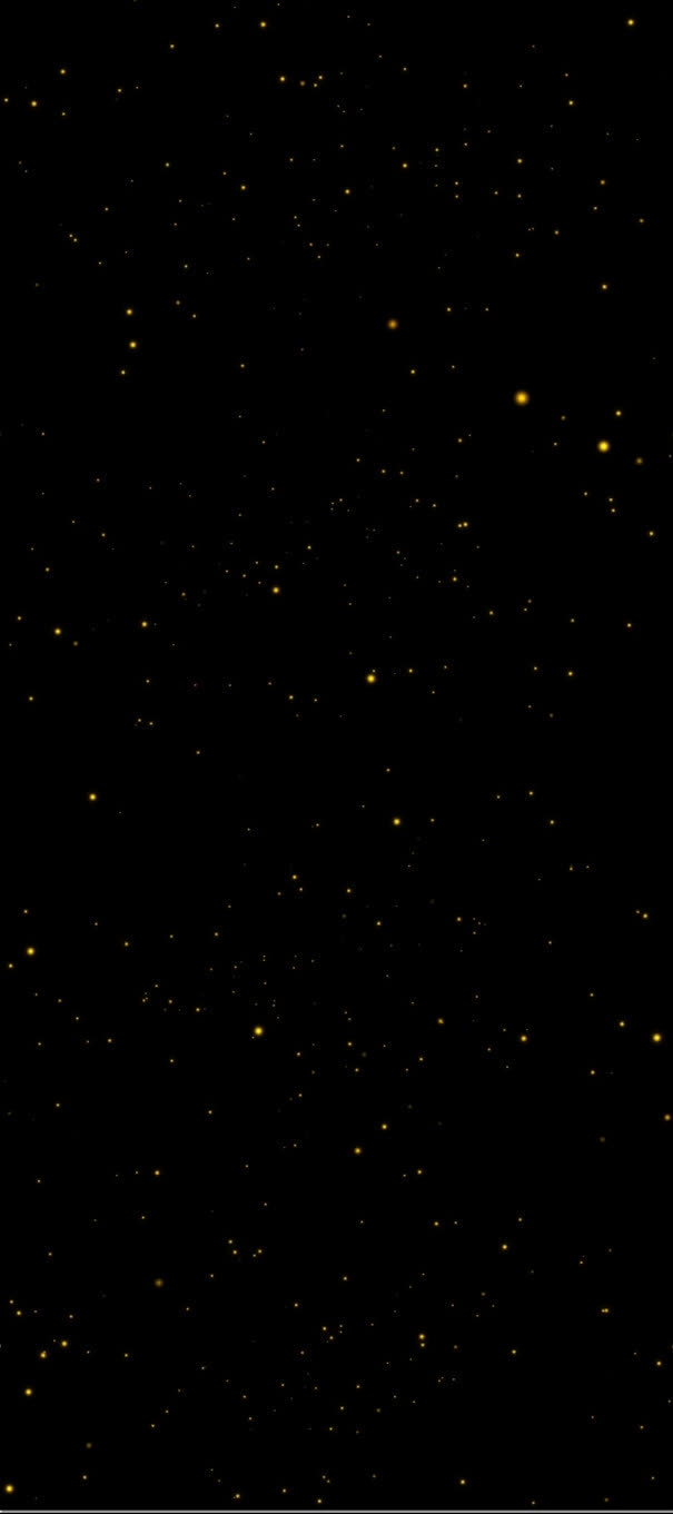 黑底黄色光点星空海报背景
