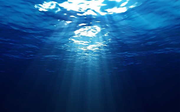 水面下的光线海报背景