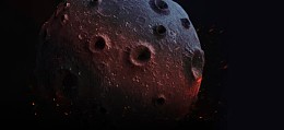 黑底凹凸不平星球表面海报背景