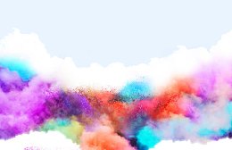 彩色混合烟雾海报背景