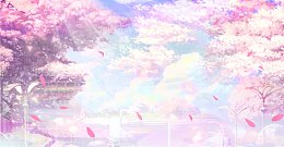 日本动漫粉色樱花