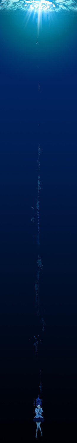 照射水底海报背景