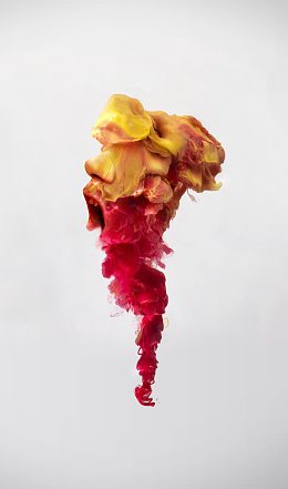 金红色烟雾海报背景