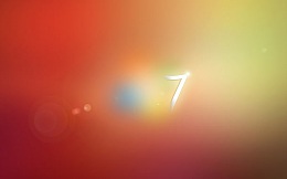 红黄渐变背景下的数字7