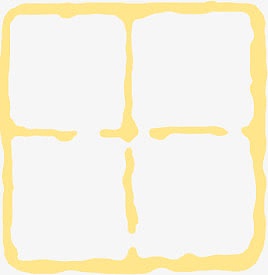 黄色印章田字格中秋