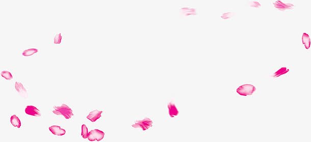 中秋节手绘粉色花瓣