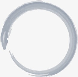 灰色墨迹水墨画圆环中秋