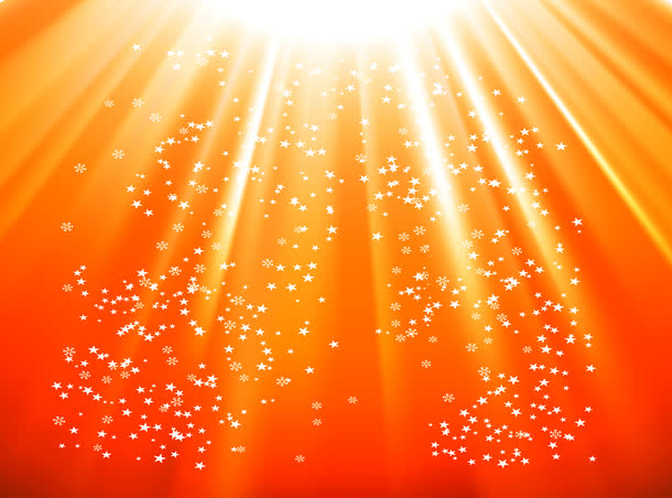 红色背景黄色光效太阳