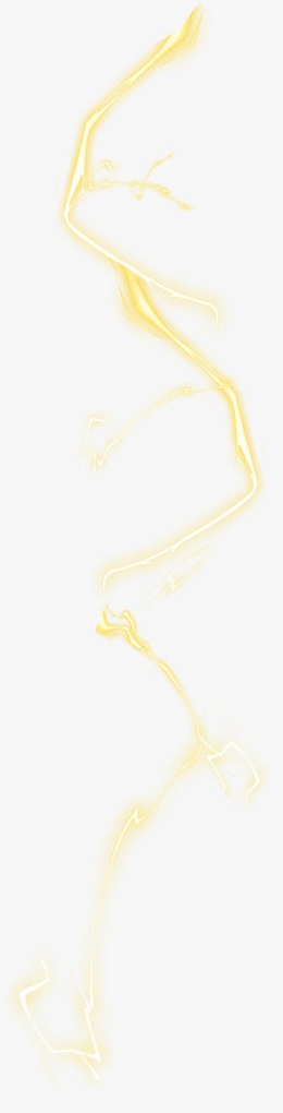 闪电图标黄色激光