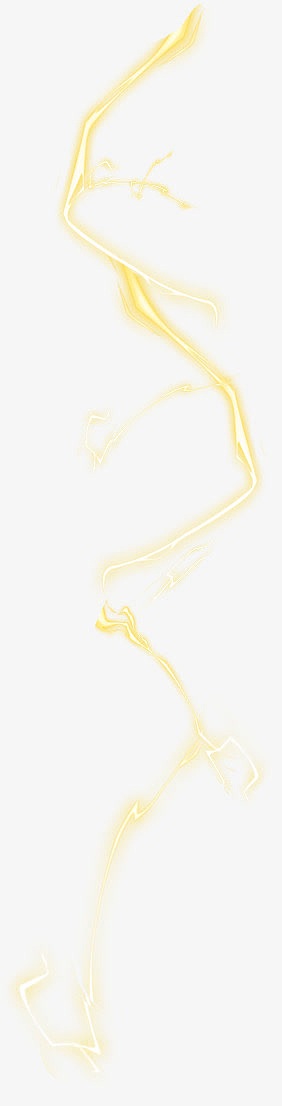 闪电图标黄色激光