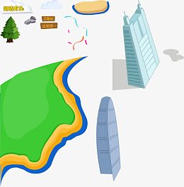 邀请有礼大楼绿色草坪