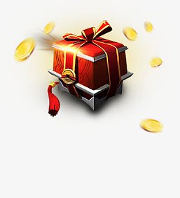 手绘游戏里的红色宝箱