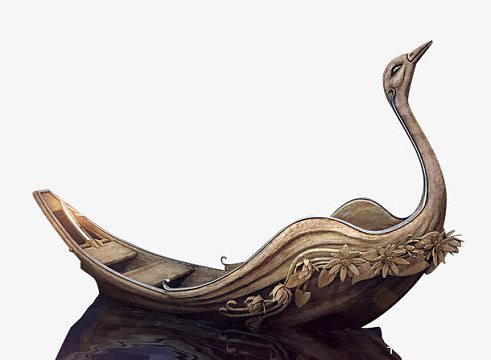 天鹅船素材_天鹅船图片元素-觅元素