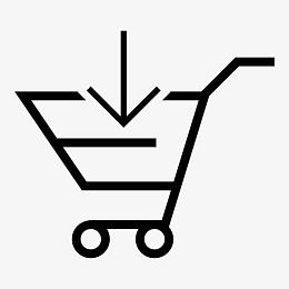 简约加入购物车图标