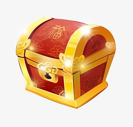 关闭着的红色宝箱