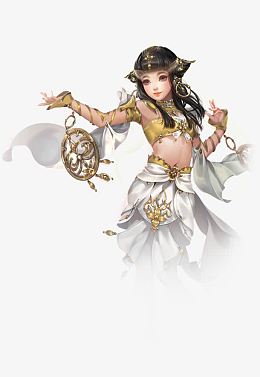 剑侠情缘金色披衣美女