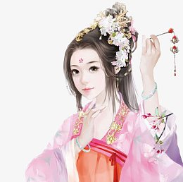 古风立绘清纯唯美美女