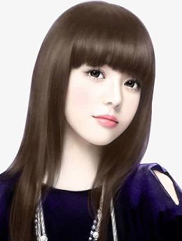 齐刘海大眼睛女生少女
