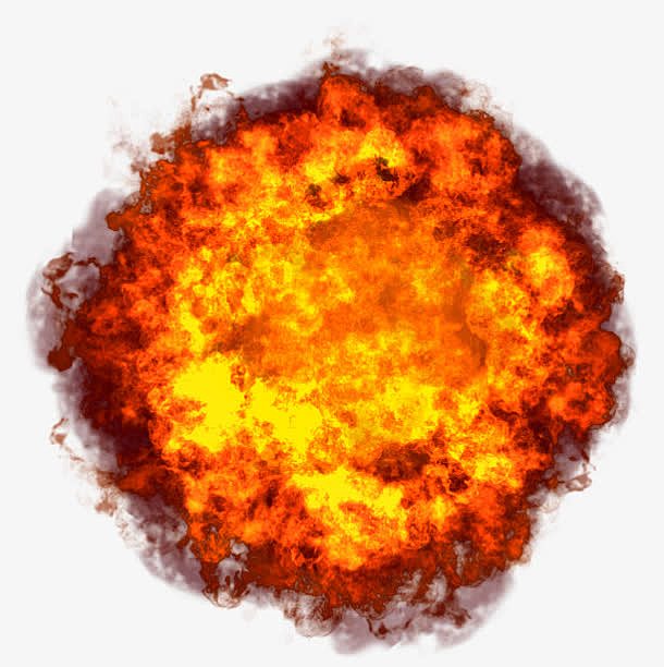 火山大爆发原子核爆发火焰