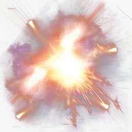 紫色烟雾爆炸气体