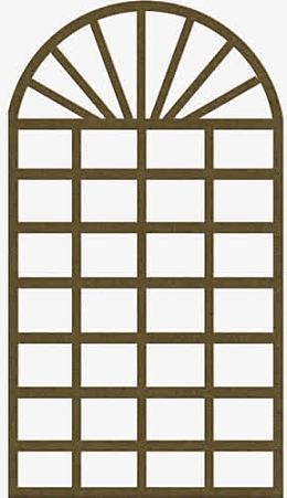 棕色中国风窗户木板
