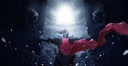 战争迎战将军大气背景