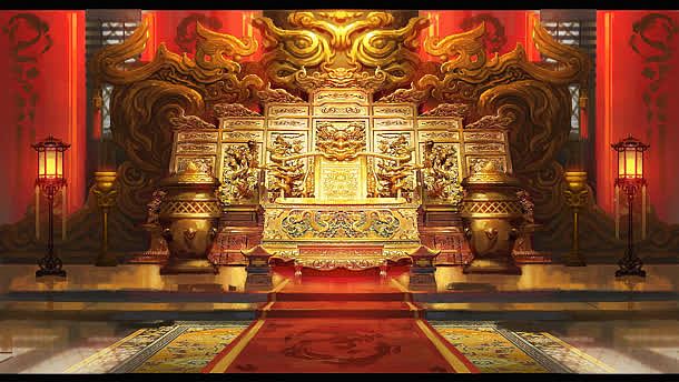 古代皇宫室内高清免抠红毯