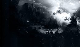 黑色背景烟雾宽屏