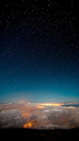 黑色星空点点唯美