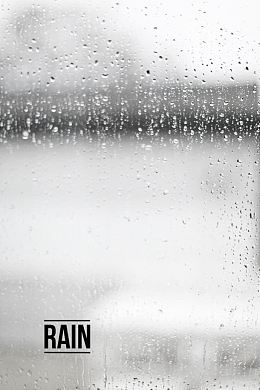 水滴落在玻璃的镜面效果