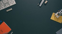 深蓝色商务用具书本