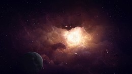 星空空洞星球亮光