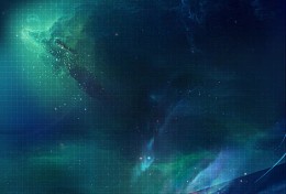 青色蓝色星空背景科技线条烟雾