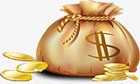 金色钱袋左上角海报
