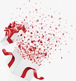 喜迎国庆高清海报打开的礼物盒