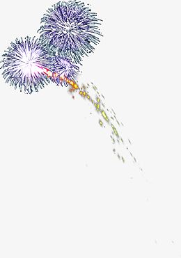 复古放射性烟花紫色透明