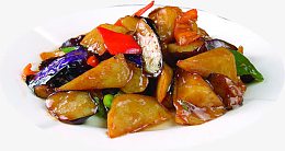 香甜可口红烧茄子高清