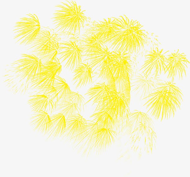 黄色礼花建国海报
