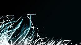 黑底白色发光丝线海报背景