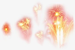 放烟花红色烟火节日
