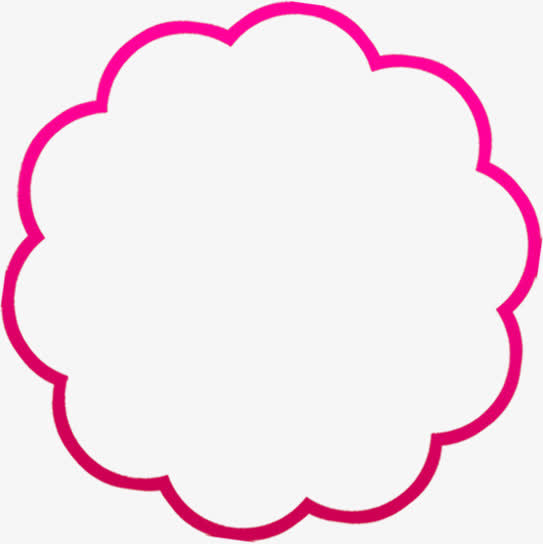 红色可爱边框对话框素材免费下载_觅元素