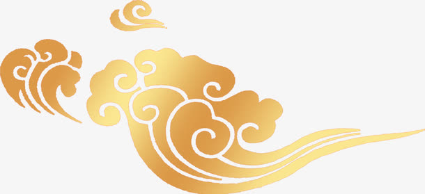 金色祥云创意背景图免抠素材免费下载_觅元素51yuansu.com