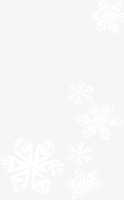 白色雪花冬季海报免抠素材免费下载_觅元素51yuansu.com