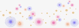 不规则圆形创意小元素发散性烟花