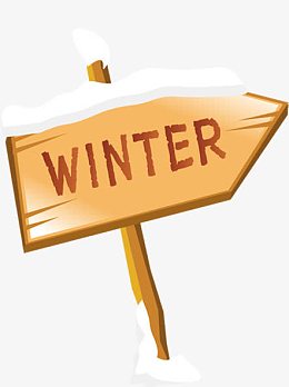 winter冬季卡通木牌圣诞节