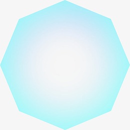 淡蓝八边形宣传海报