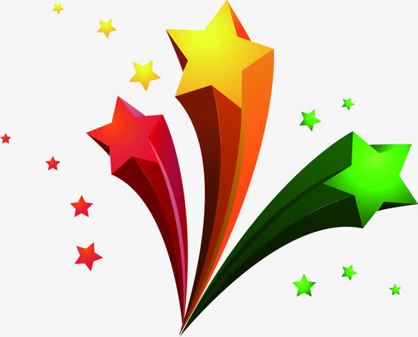 五角星样式促销海报